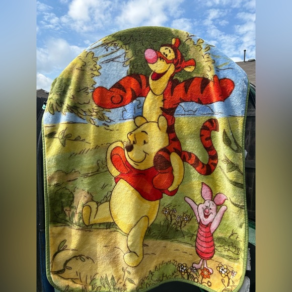 Vintage Winnie the Pooh Tigger & Piglet Warm Soft Blanket 51 x 42 Y2K 90…